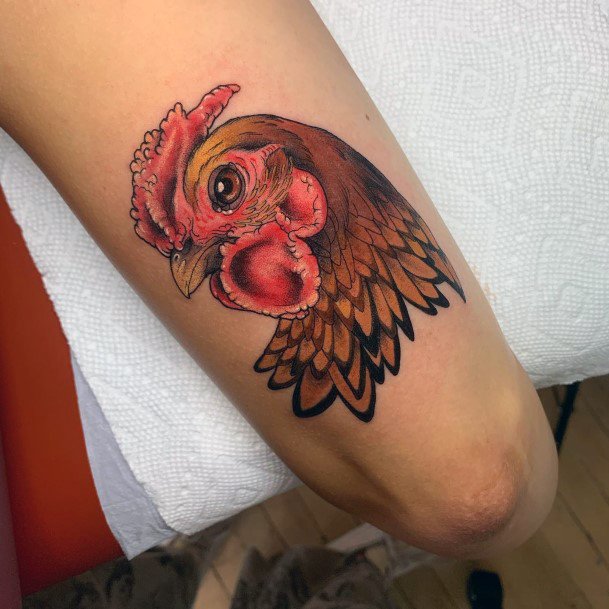 Chicken Tattoo Design Inspiration For Women