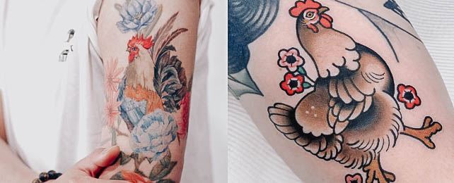 Top 100 Best Chicken Tattoos For Women – Bird Design Ideas