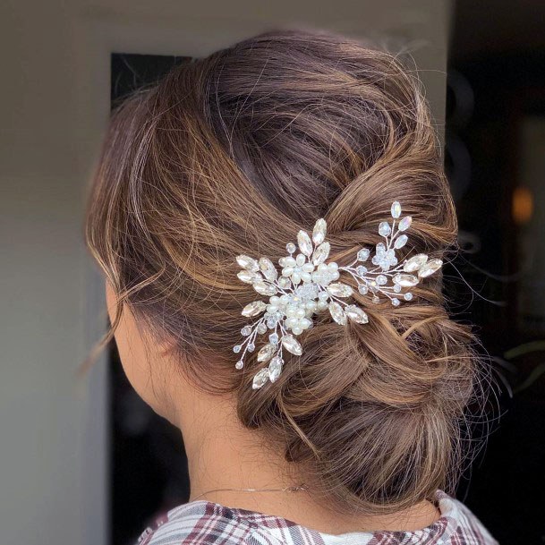 Chignon With Back Decoration Hairstyle For Women