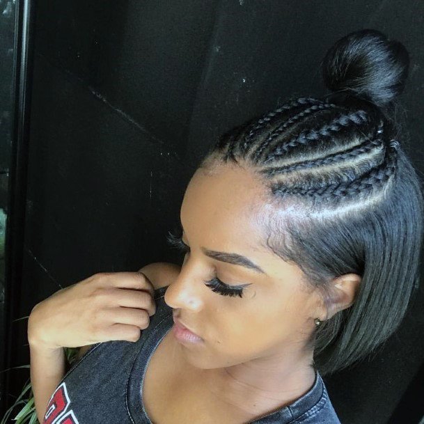 Chin Length Updo Hairstyles For Black Women