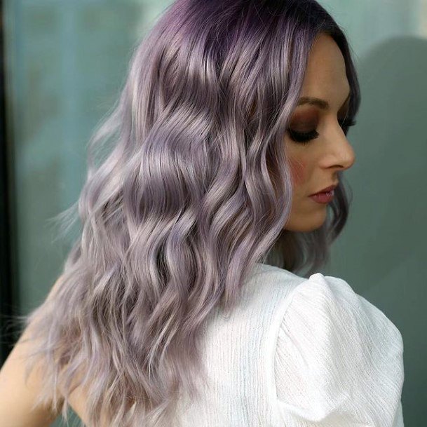 Chmushrooming Hairstyless For Women Purple Ombre