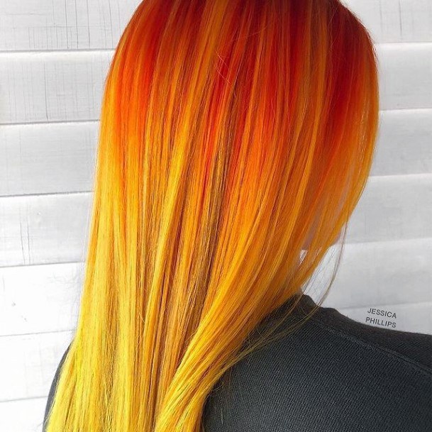 Chmushrooming Hairstyless For Women Yellow Ombre