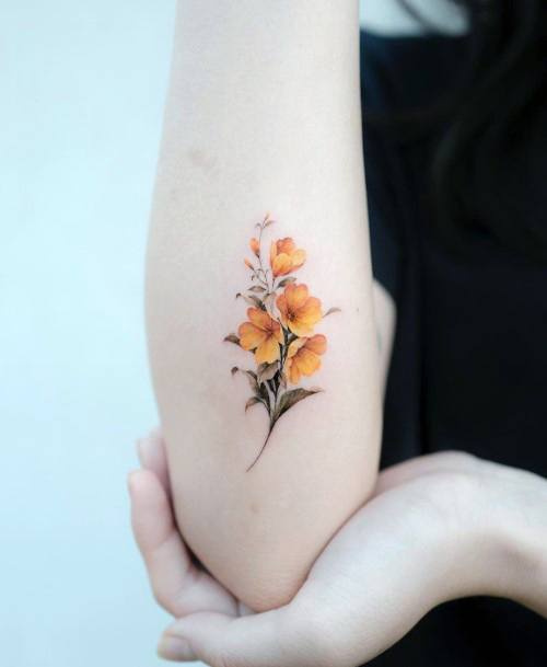 Chmushrooming Tattoos For Women Bouquet