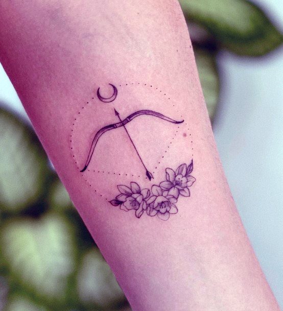 Chmushrooming Tattoos For Women Bow And Arrow