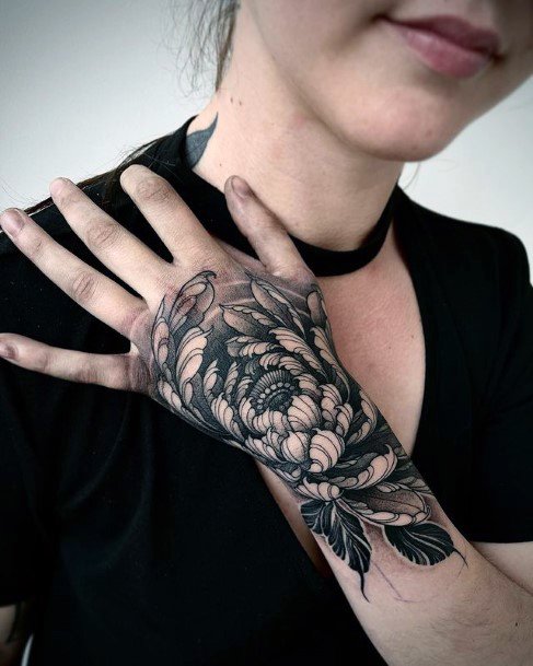 Chmushrooming Tattoos For Women Chrysanthemum