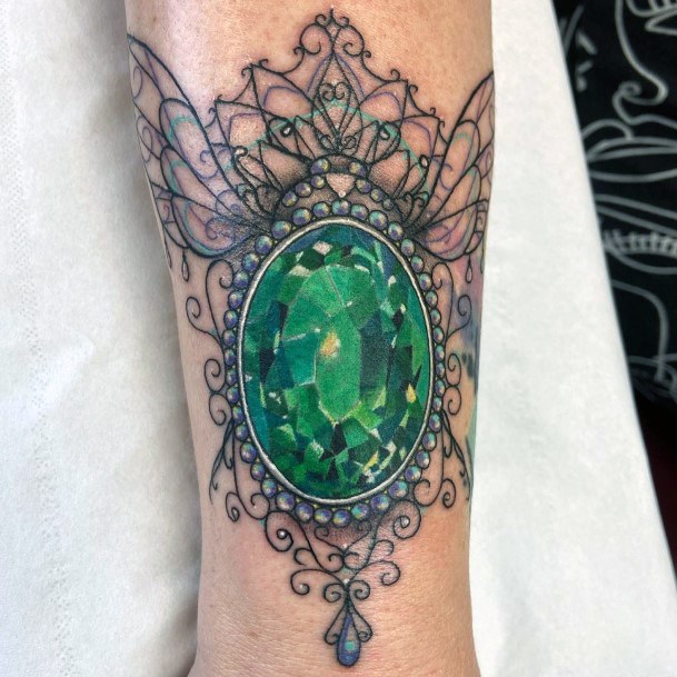 Chmushrooming Tattoos For Women Emerald