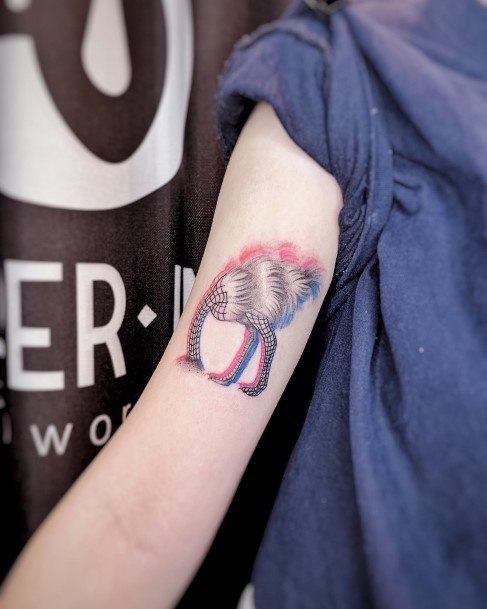 Chmushrooming Tattoos For Women Ostrich