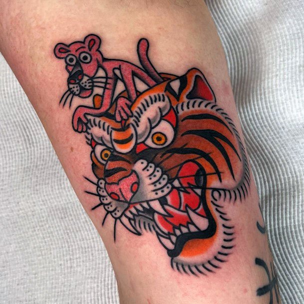 Chmushrooming Tattoos For Women Pink Panther