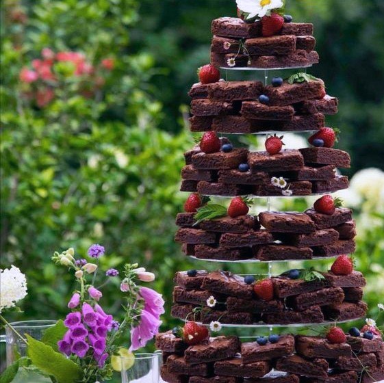 Chocolate And Fruits Unique Wedding Cake