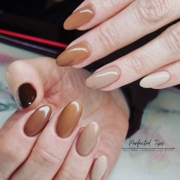 Chocolate Female Nail Designs