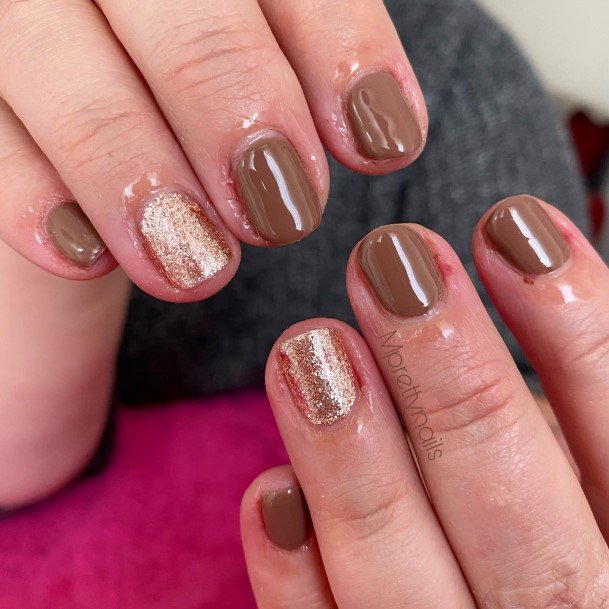 Chocolate Nail For Ladies