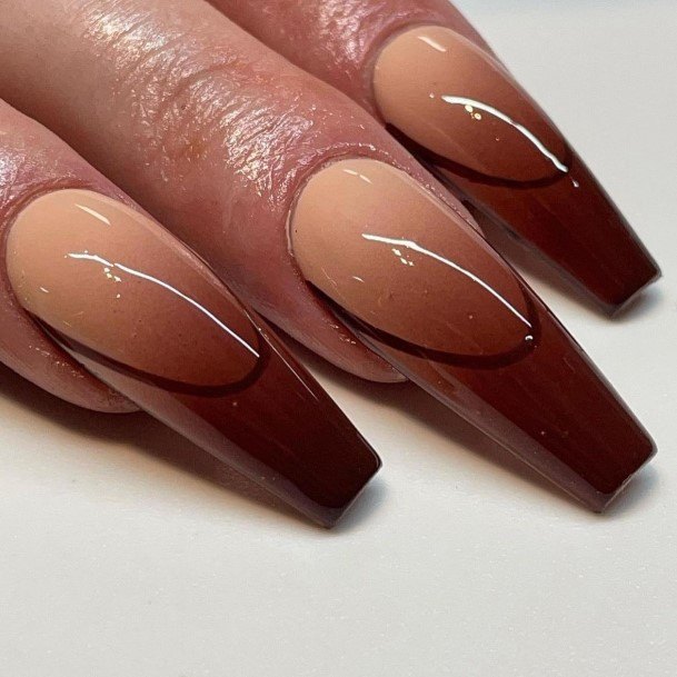 Chocolate Womens Nails