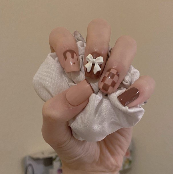 Chocolateic Womens Chocolate Nail Designs