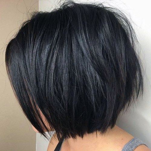 Choppy Black Bob Women Hairstyle