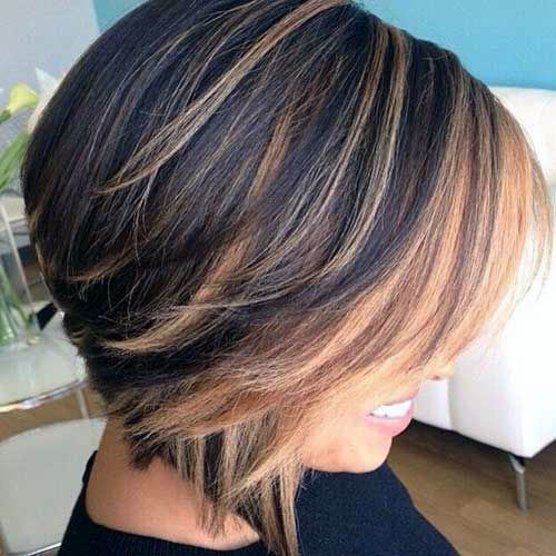 Choppy Brunette Bob Hairstyle For Women