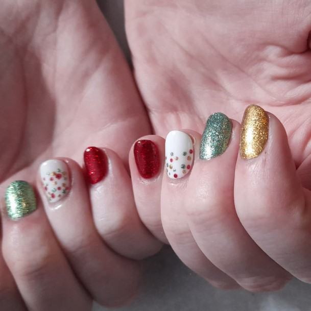 Christmas Gel Christmas Gel Nail Designs For Women