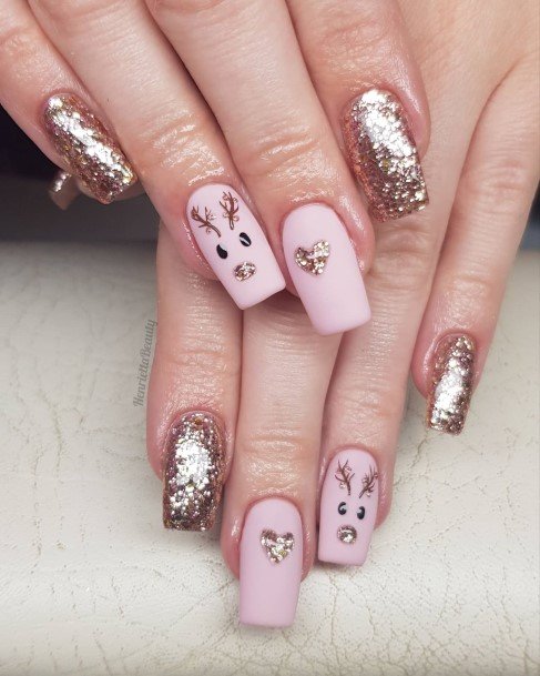 Christmas Gel Girls Nail Ideas