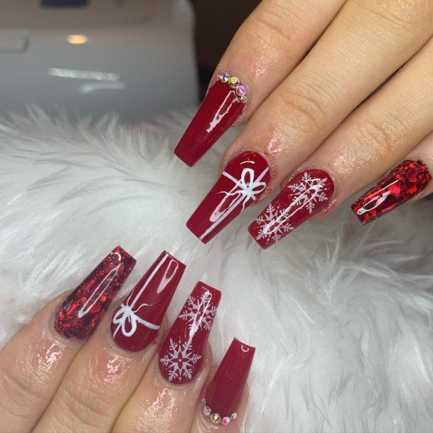 Christmas Gel Womens Nail Designs