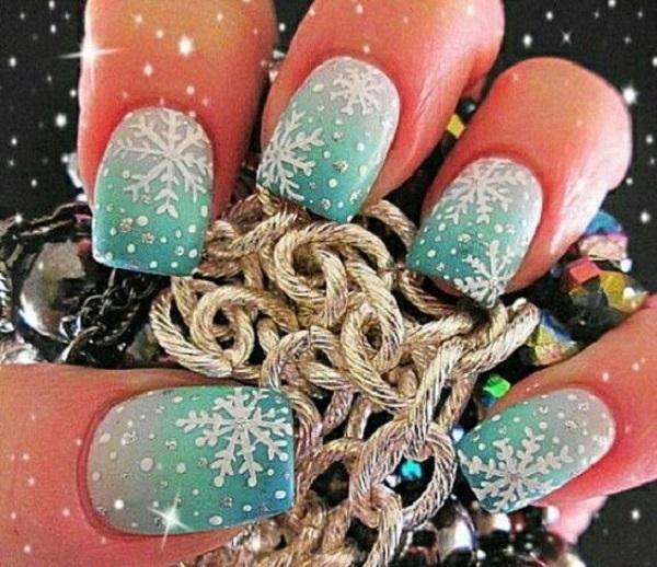 Christmas Ombre Womens Nail Designs