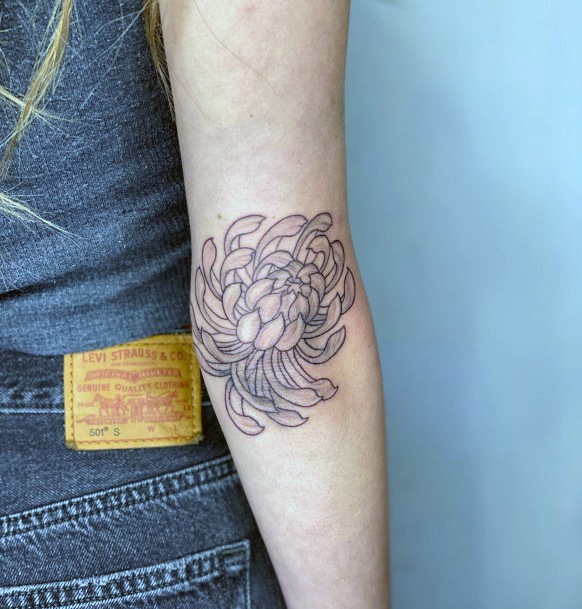 Chrysanthemumic Womens Chrysanthemum Tattoo Designs