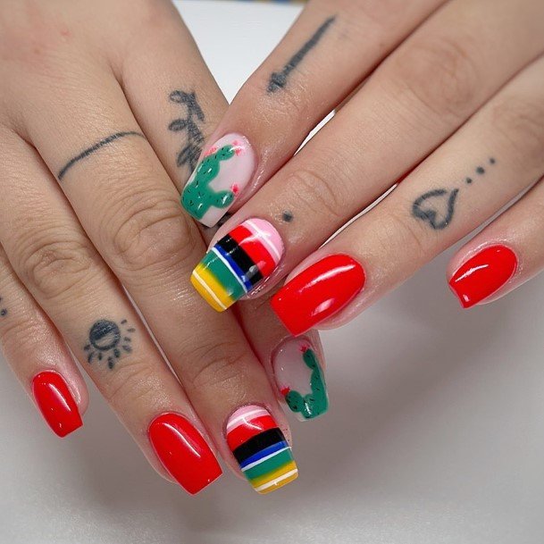 Cinco De Mayo Womens Nail Designs