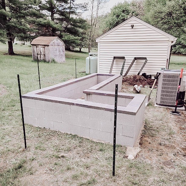 Cinderblock Garden Bed Rauised