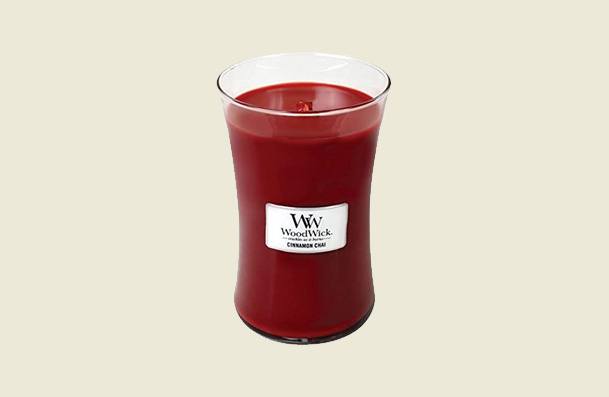 Cinnamon Chai Woodwick Candle In Glass Jar Candles For Women