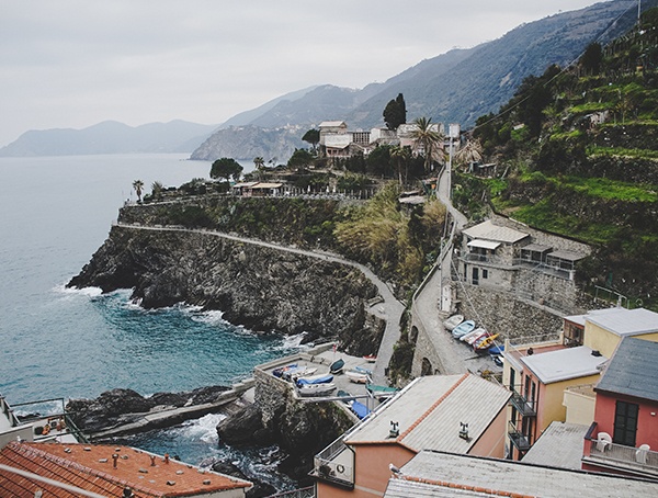 Cinque Terre Overlooking Town