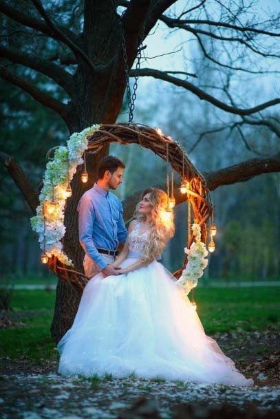 Circular Fairytale Seat Wedding Tree Decor