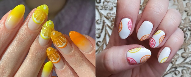 Top 50 Best Citrus Nails For Women – Sweet Design Ideas