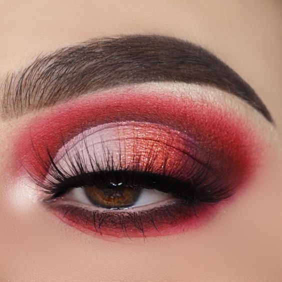 Claret Red Makeup Eye For Women