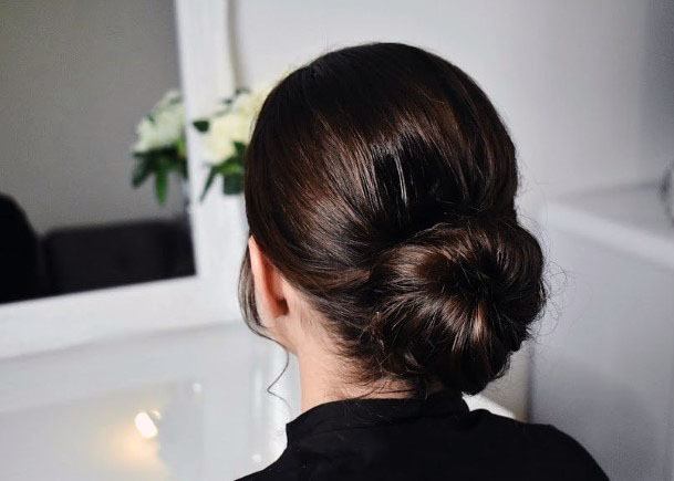 Classic Chignon Bun Hairstyle Women