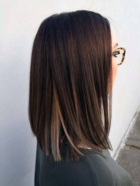 Classic Straight Hair Shoulder Length Women