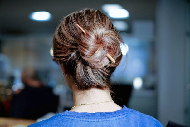 Classic Women Hairstyle Bun