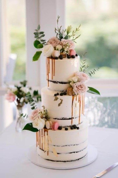 Classy Chocolate Wedding Cake