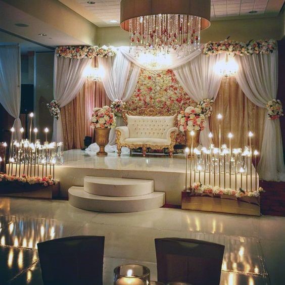 Classy Wedding Stage Decorations