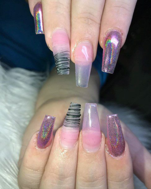 Clear Pink Nail Designs For Women