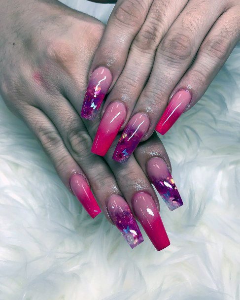 Clear Pink Nails Designs Women