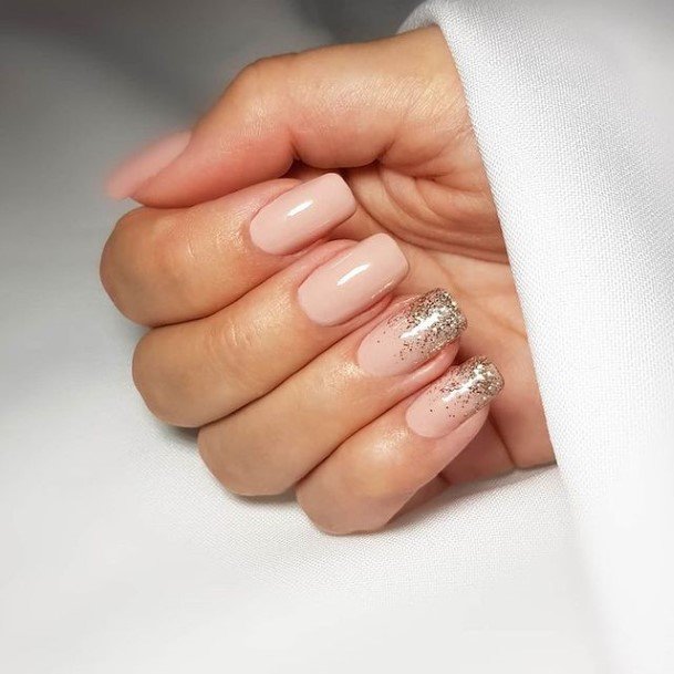 Clear Silver Cool Female Date Nail Designs