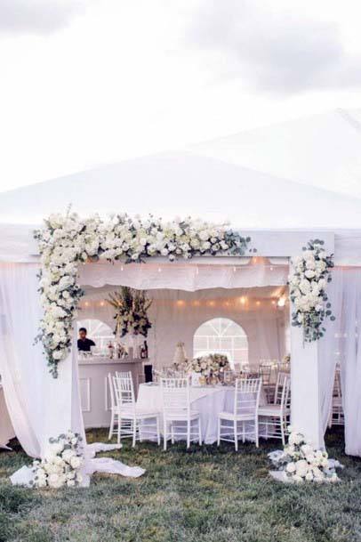 Clear White Wedding Tent Decorations