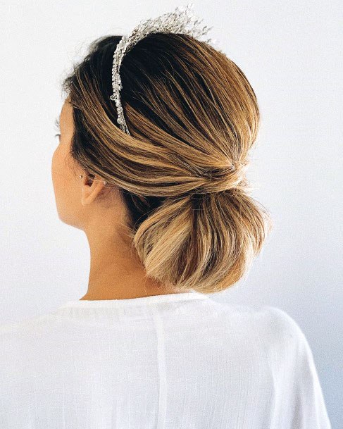 Clipped Pony Style Chignon Hair Women