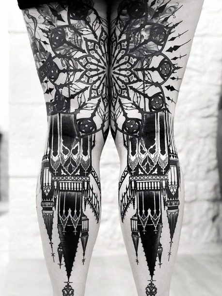 Cloned Tattoo Womens Leg