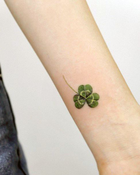Clover Tattoo For Ladies