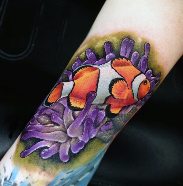 Clown Fish Tattoo Feminine Designs