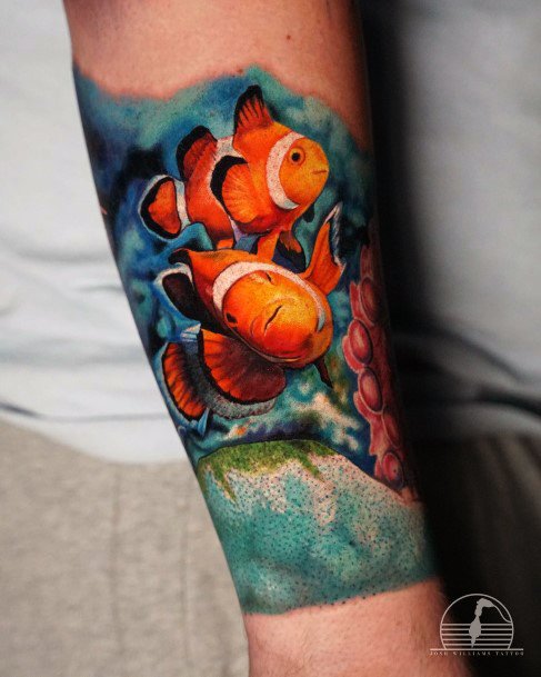 Clown Fish Tattoos Feminine Ideas