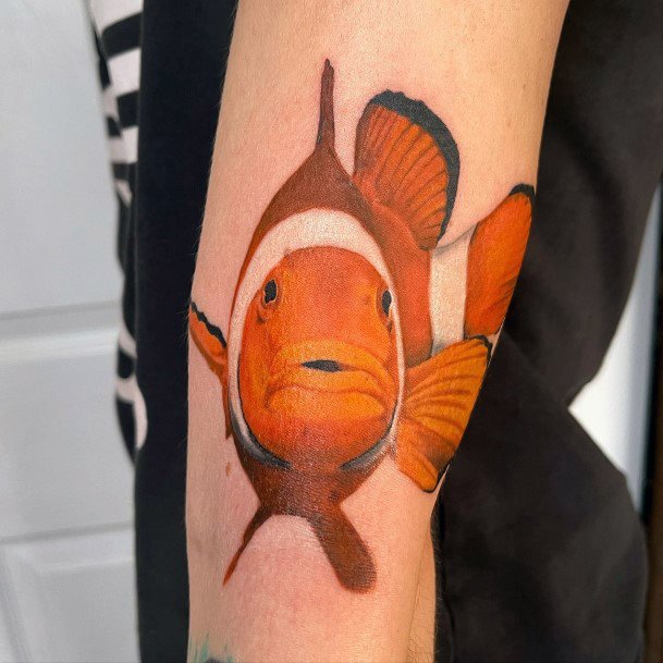 Clown Fish Tattoos For Girls