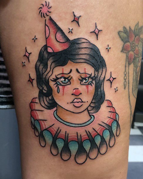 Clown Tattoos Feminine Ideas