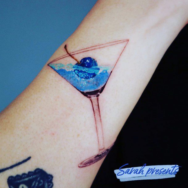 Cocktail Tattoos Feminine Ideas