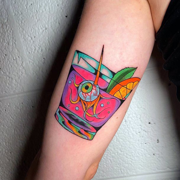 Cocktail Womens Feminine Cocktail Tattoos