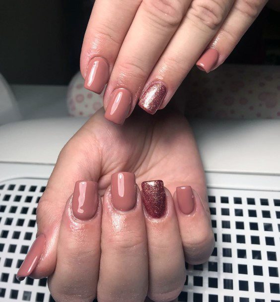 Coffee Colored Attractive Nails